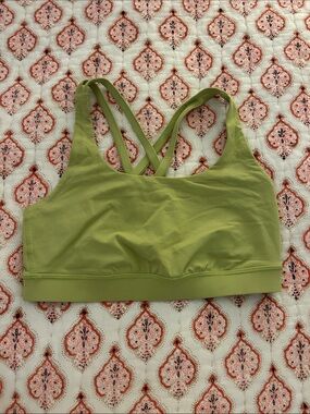 Lululemon Crisscross Back Bralette in Lime Green